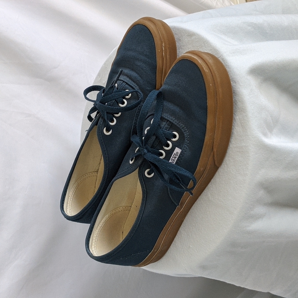 Vans Authentic Navy Blue Sneakers, Size 9.5